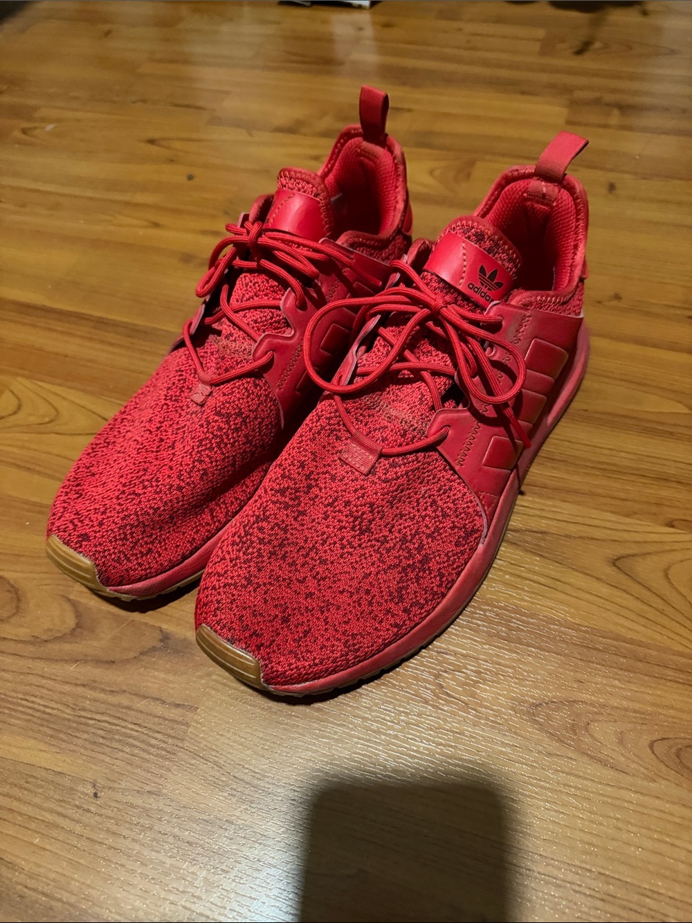 adidas Kids Red Knit Athletic Sneakers